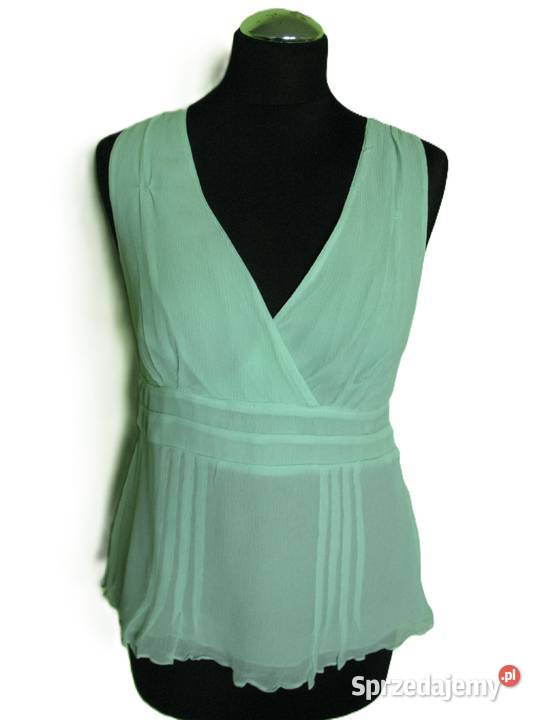 Bluzka top na ramiączka rozmiar 40 L biust 96 zielony Siedlce