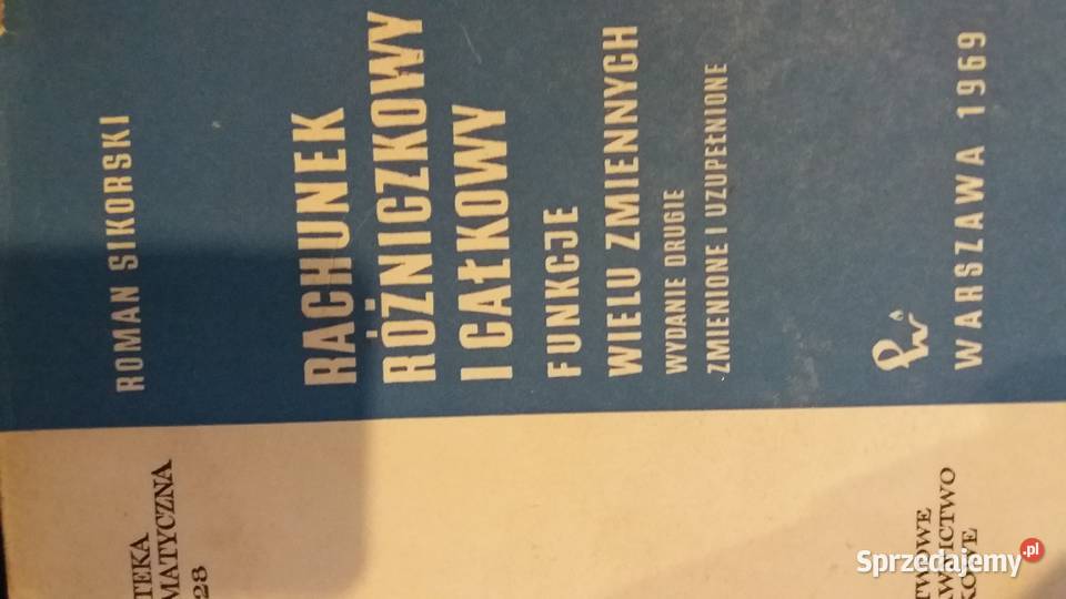 Rachunek różniczkowy i całkowy matematyka Warszawa