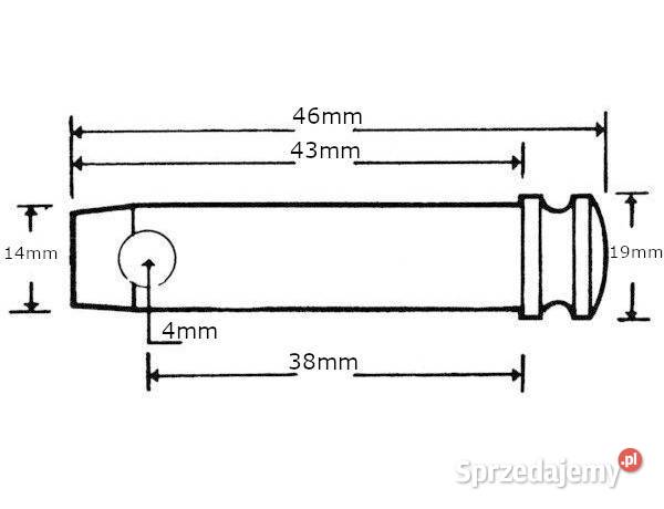 Sworzeń 14x38 mm Kramp Z314038KR sprzedam