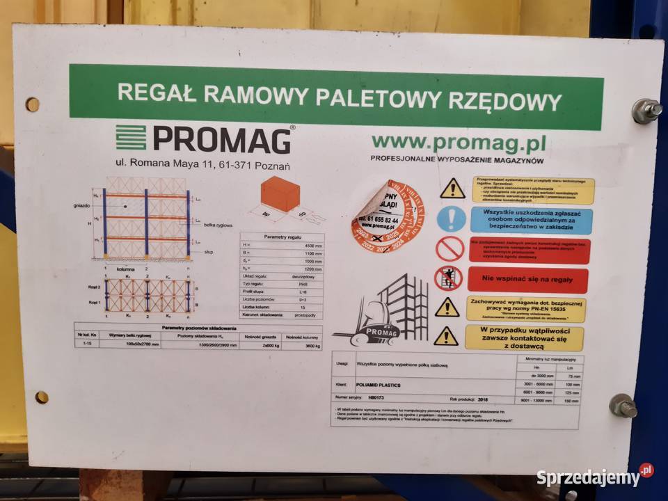 Regały magazynowe paletowe firmy PROMAG