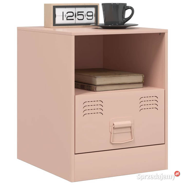 Szafka nocna różowa 345x39x44 stal WM841753 Warszawa