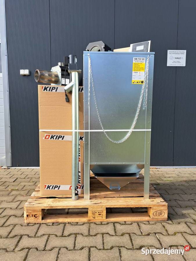 Zestaw Kipi 26 kW palnik podajnik na pellet kosz Pyzdry
