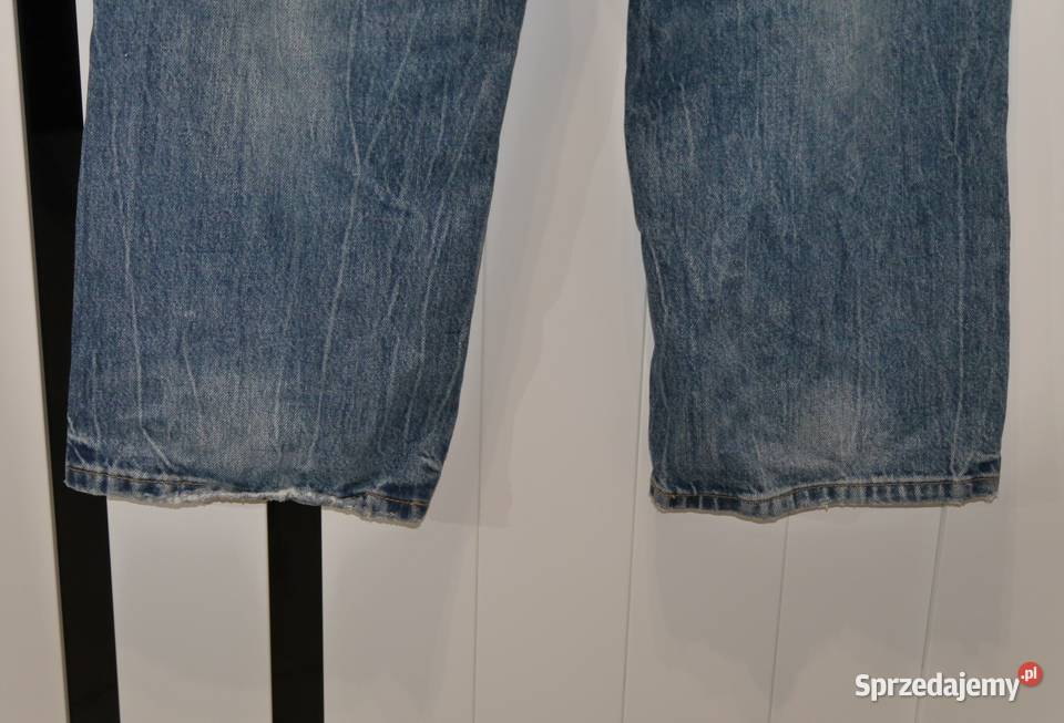 Zara Baggy świetne spodnie szerokie nogawki 34 niebieski dolnośląskie Wrocław