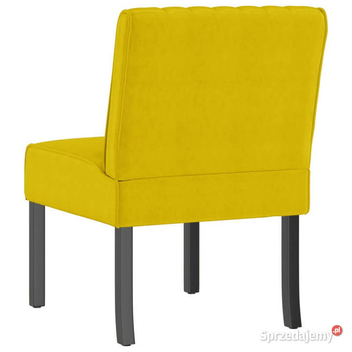 Fotel żółty obity aksamitem WM352455 mazowieckie Warszawa
