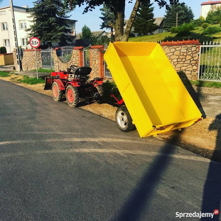 Przyczepa ogrodowa płaskie dno kiprowana Olkusz