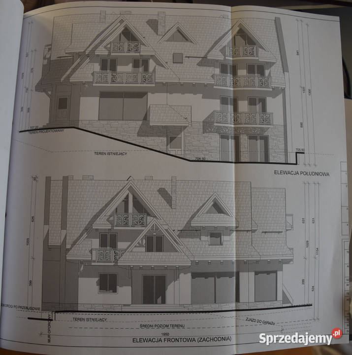 Działka z planami na budowę Zakopiańce 800m2 Biały Dunajec