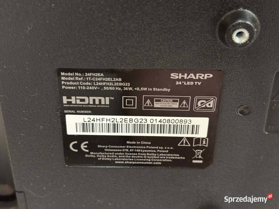 Telewizor Sharp 24 24FH2EA Frameless Android TV Elbląg