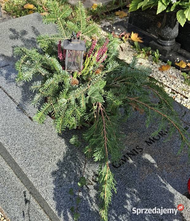 Naturalna kompozycja nagrobna z wrzosami małopolskie sprzedam