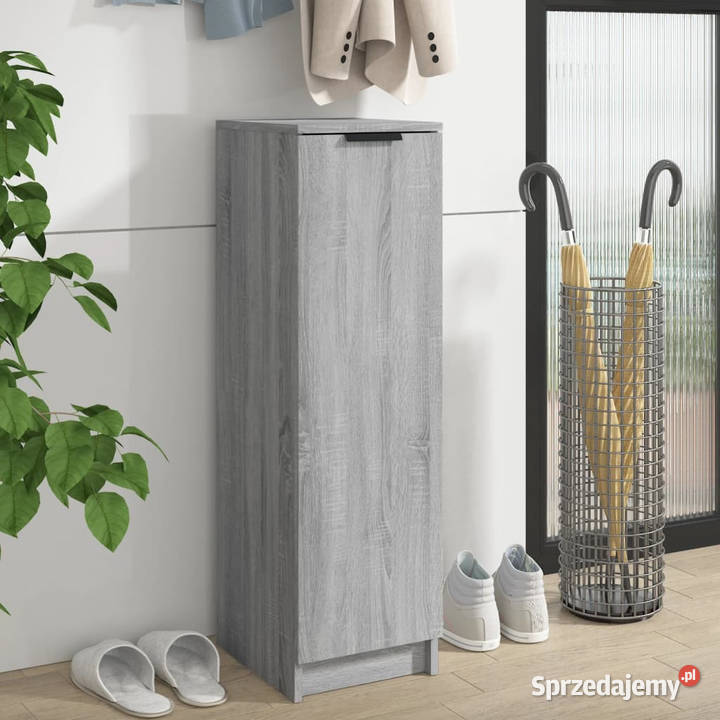 Szafka na buty szary dąb sonoma 30x35x100 mazowieckie Warszawa