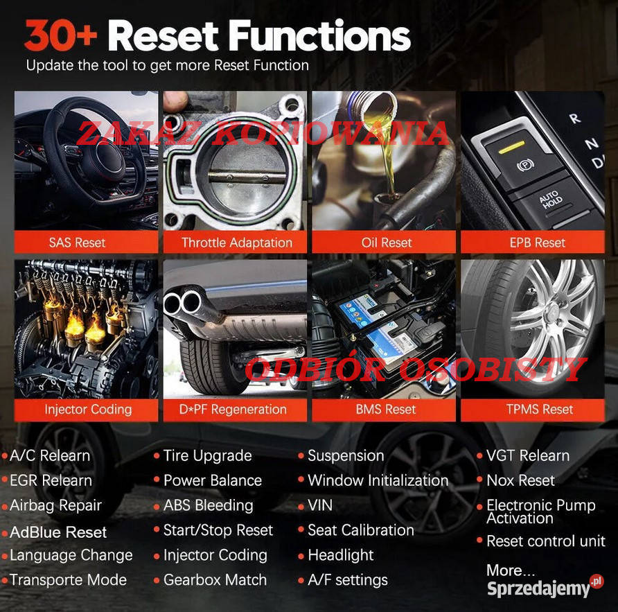 SKANER DIAGNOSTYCZNY XTOOL IP608 FULL SYSTEM