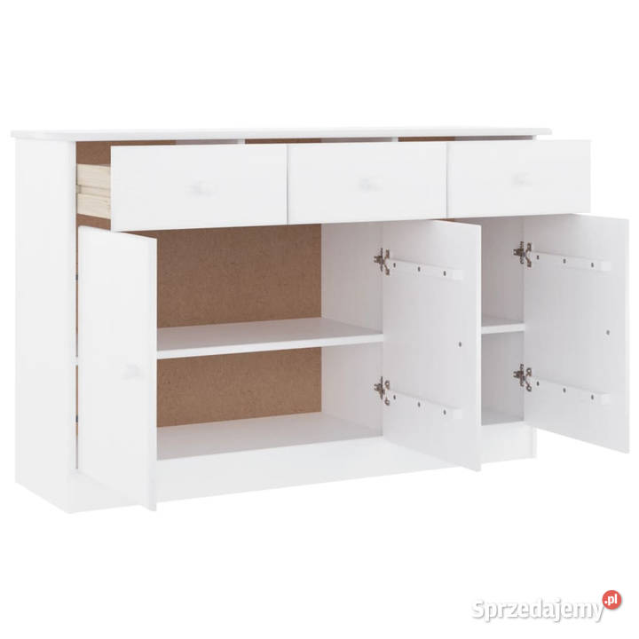 Szafka ALTA biała 112x35x73 lite drewno sosnowe Pozostałe mazowieckie Warszawa