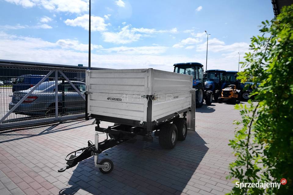 Przyczepa rolnicza dwuosiowa 25T z kiprem i Tajęcina