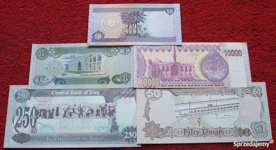 IRAK SADDAM HUSAJN Kolekcjonerskie Banknoty 5 Kolekcje