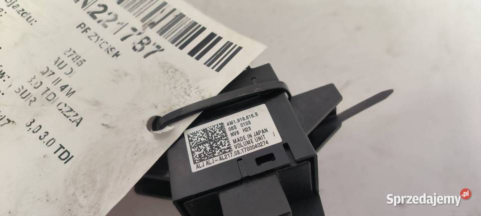 PRZYCISK AUDI Q7 II 4M 4M1919616B kujawsko-pomorskie Lipno sprzedam