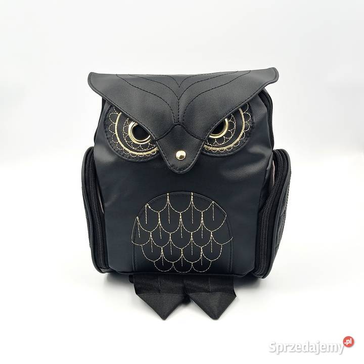 Plecak damski skórzany czarny sowa sprzedam