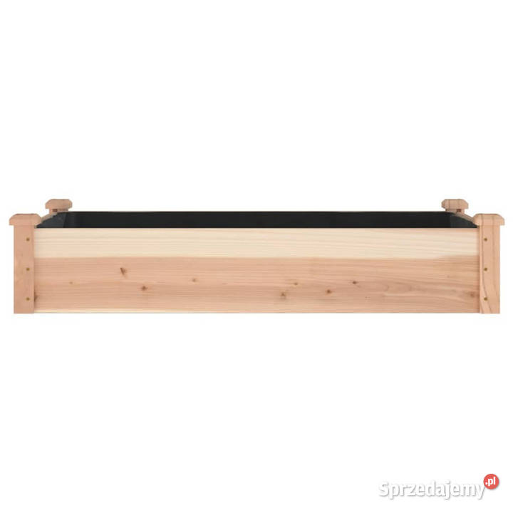 Podwyższona rabata z wyściółką 120x60x25 drewno Warszawa