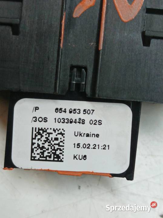 PRZEŁĄCZNIK AWARYJNYCH 654953507 Skoda Scala I