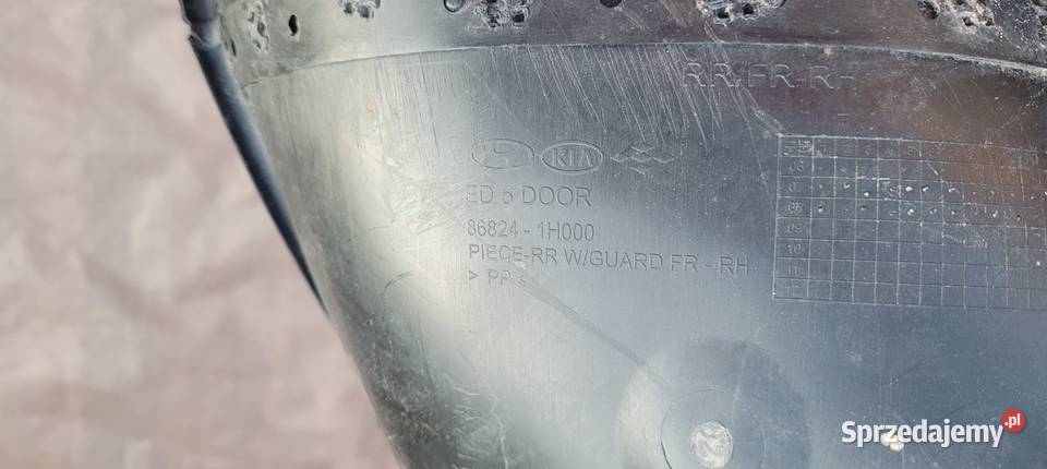 KIA CEED I 0712 NADKOLE PRAWY TYŁ PRAWE TYLNE nadkola