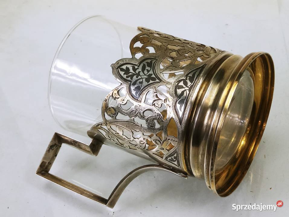 Srebro pr 875 84 Zolotniki Koszyk do Herbaty Nowa Sól