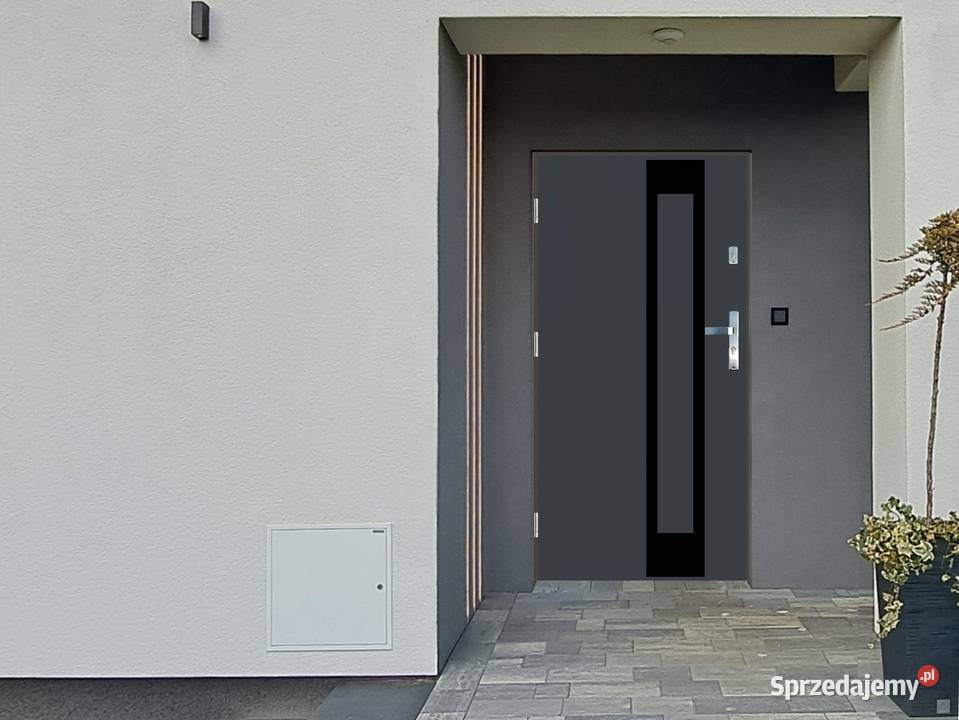 Drzwi wejściowe do domu Zewnętrzne GA09 BLACK mazowieckie sprzedam