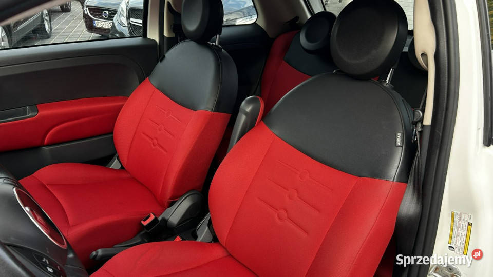 Fiat 500 14 Automat 100 Klima Czerwone wnętrze Fiat Gdynia