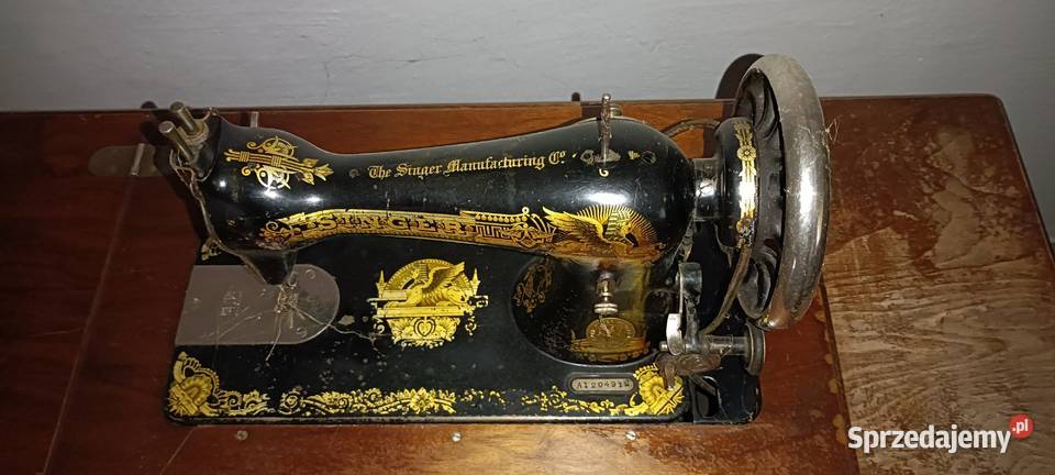 Maszyna do szycia Singer z akcesoriami oryginał Bogucin