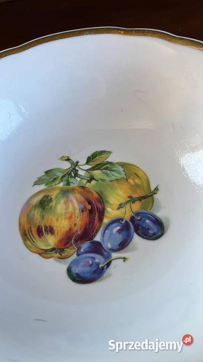Salaterka z owocami Syg Kahla Biała porcelana z pomorskie Gdańsk