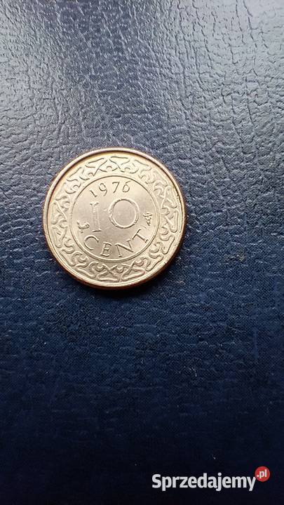 Stare monety 10 cent 1976 Surinam Lesko