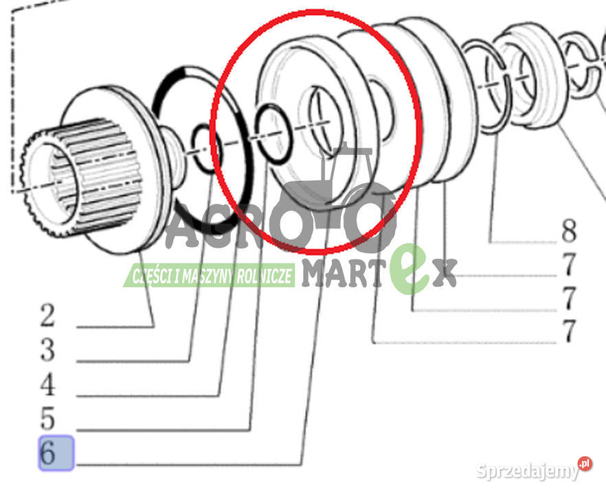 5153331 TŁOK CNH nieuszkodzony Wichrów sprzedam