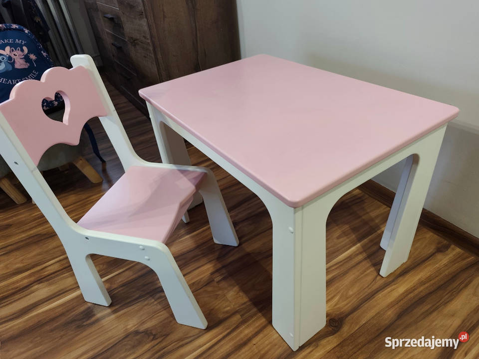 Stolik krzesełko krzesło dziewczynki śląskie
