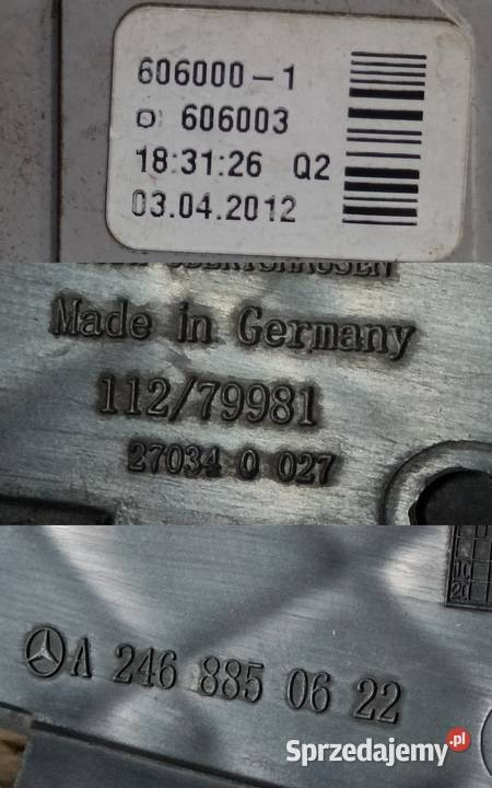 MERCEDES BKLASA W246 KRATKA ZDERZAKA HALOGEN LED osobowe Światła do jazdy dziennej DRL wielkopolskie Pleszew
