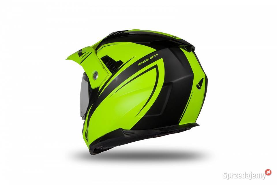 UFO KASK DUAL ARIES ENDURO Z SZYBĄ I BLENDĄ Motoryzacja Mrągowo