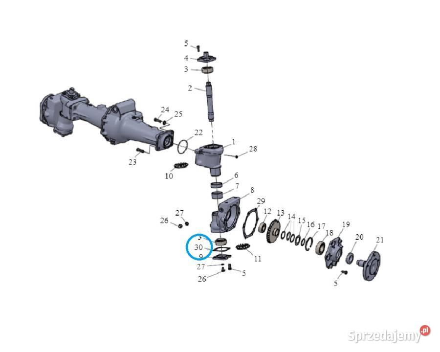Uszczelka zwrotnicy Mitsubishi VST 180D 224D podkarpackie Tajęcina