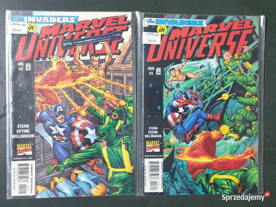 Marvel zestaw 8 oryginalnych komiksów USA Gdynia