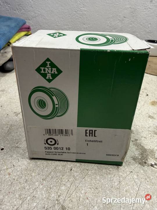Sprzegiełko alternatora INA 535 0012 10 nowe Piła Kościelecka