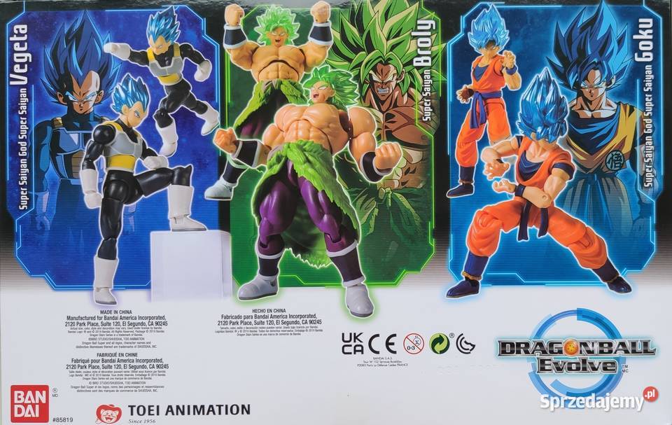 Dragon Ball Evolve Zestaw 3 Figurki Vegeta Broly