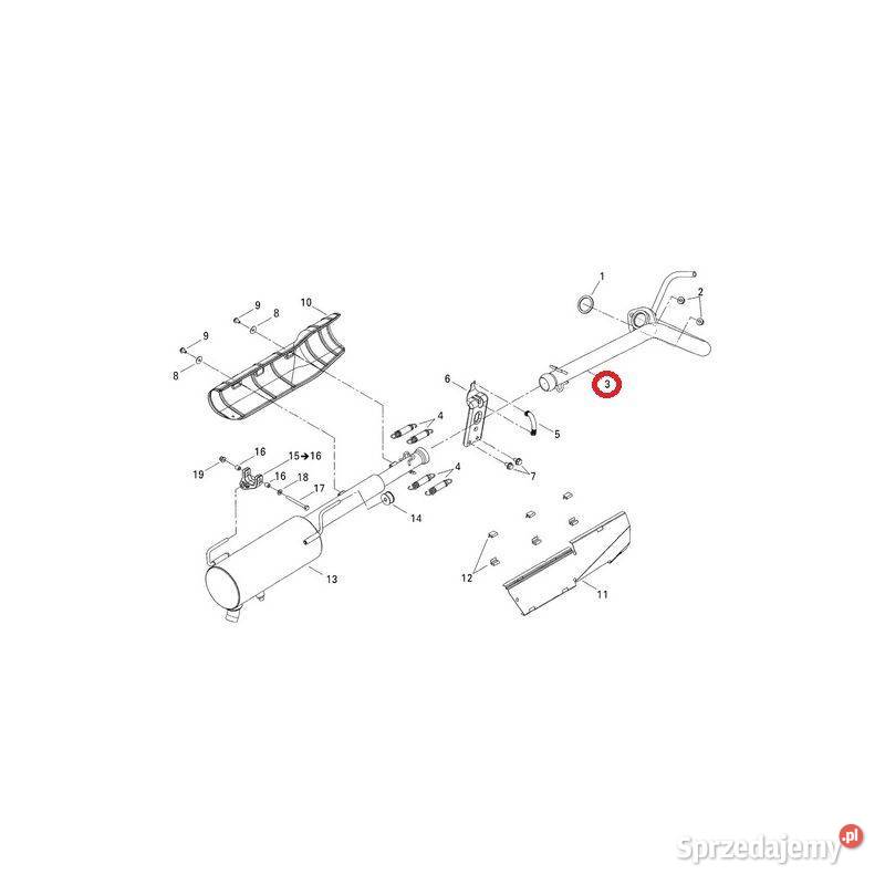Rura tłumika do quada CANAM Outlander 400 G1 małopolskie Nowy Sącz sprzedam