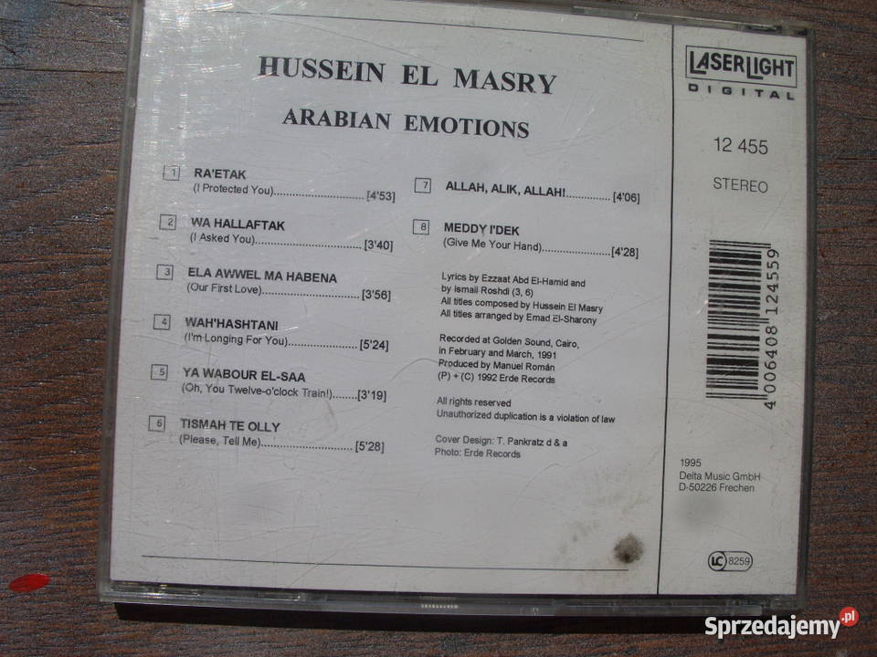 CD HUSSEINEL MASRYARABIAN EMOTIONS 1995 Wołów