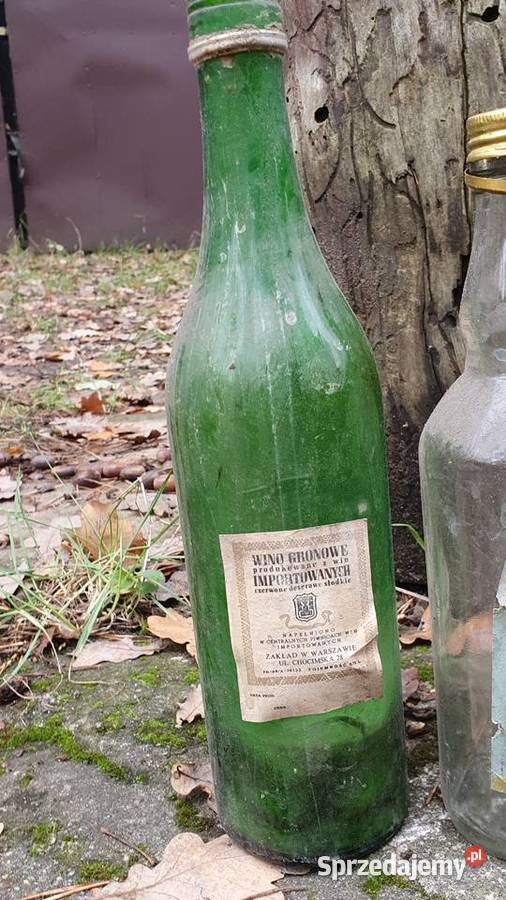 Stare butelki z etykietami alkoholach pepsicoli mazowieckie Warszawa