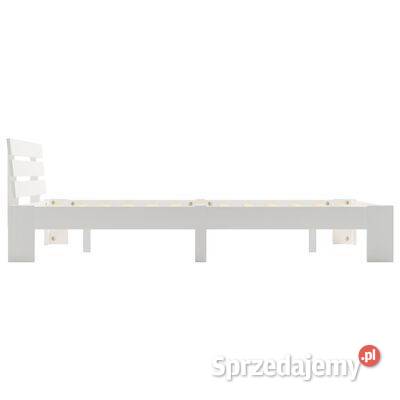 vidaXL Rama łóżka z wezgłowiem białaSKU283157 Warszawa