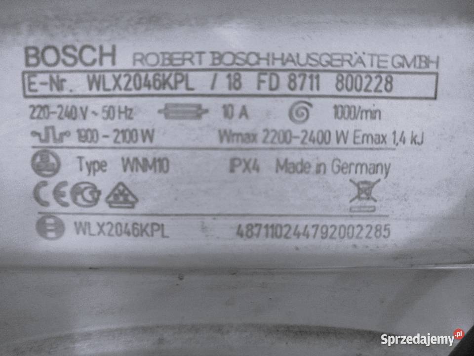Pralka Bosch Maxx5 i Maxx6 silniki Łódź