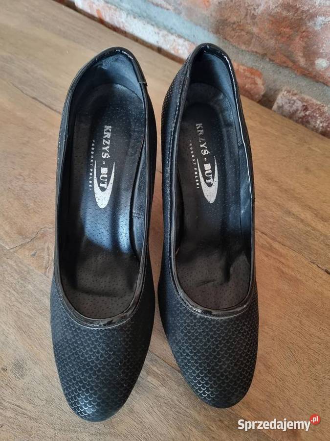Czarne czółenka KrzyśBut Czółenka Damskie mazowieckie Warszawa
