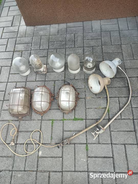 Stara lampa retro lampa loft kanałowa Malec sprzedam