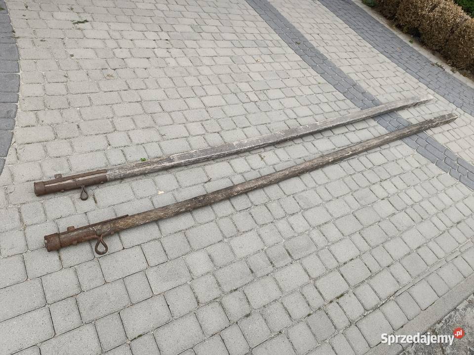 2x zabytkowy dyszel do wozu konnego 36 m okucie Przeworsk