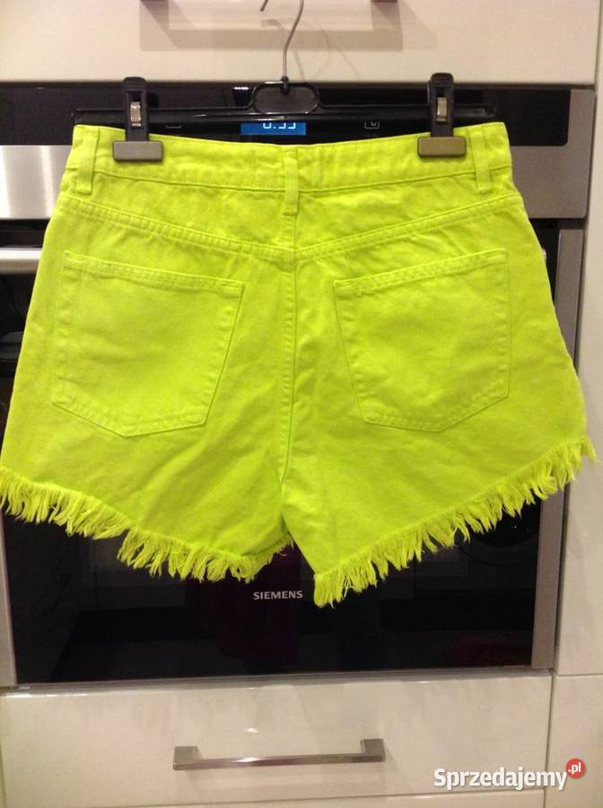 Spodenki Szorty Damskie Jeans 38 Limonka NOWE lubuskie Nowa Sól