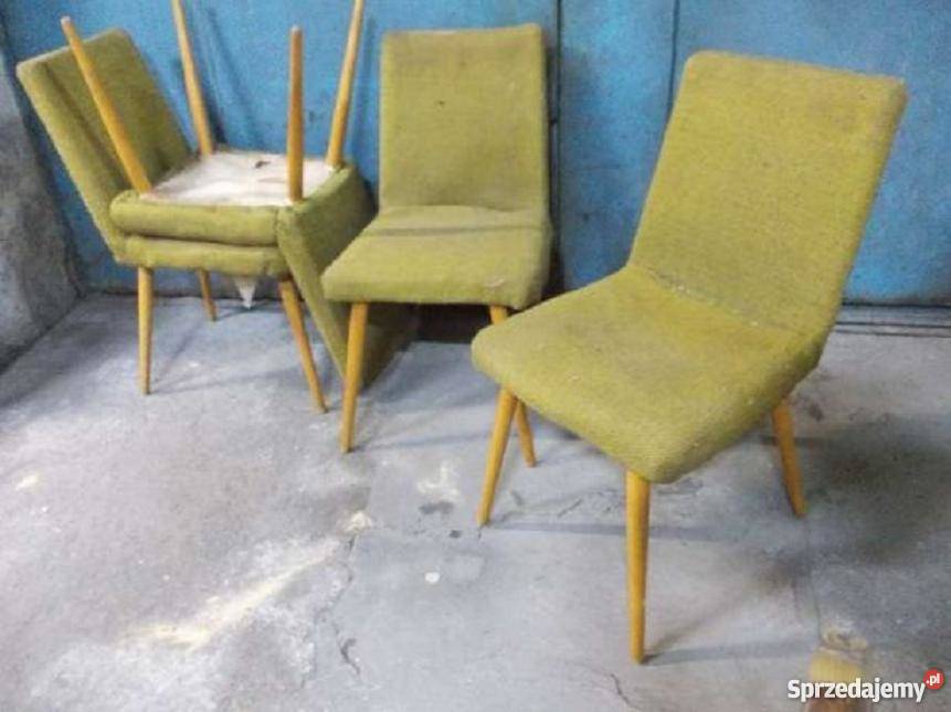 Stare krzesła PRL patyczaki