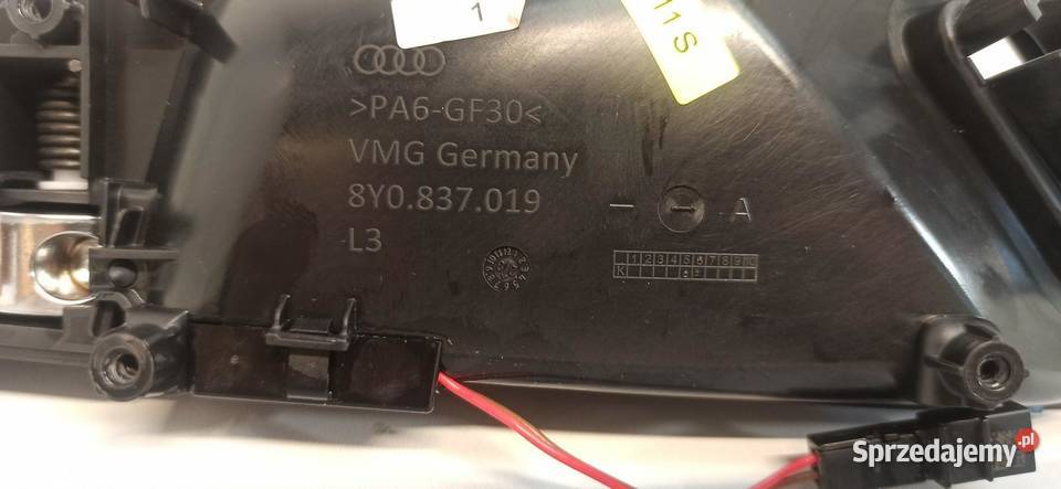 AUDI A3 8Y KLAMKA DRZWI LEWY PRZÓD 8Y0837019