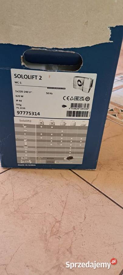 Pompa Grundfos sololift WC1 mazowieckie Stojadła