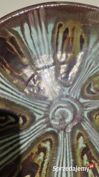 Talerz Łysak gora z etykieta Porcelana i szkło Częstochowa