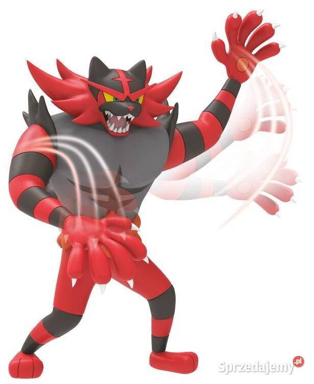 Figurka Pokemon Incineroar z Funkcją Ataku Mogilany